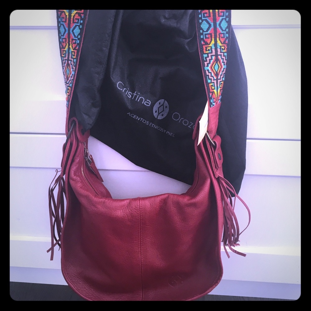 💐Authentic Leather Cristina Orozco ethnic Bag 💐